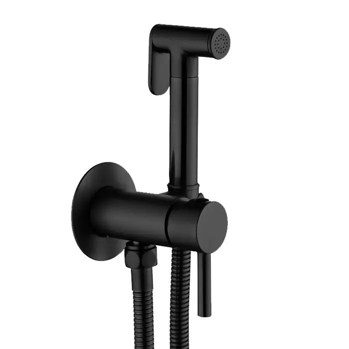 Bidé de cobre oculto para montaje en pared con pistola pulverizadora de alta presión, grifo de inodoro preinstalado para agua fría y caliente, transfronterizo