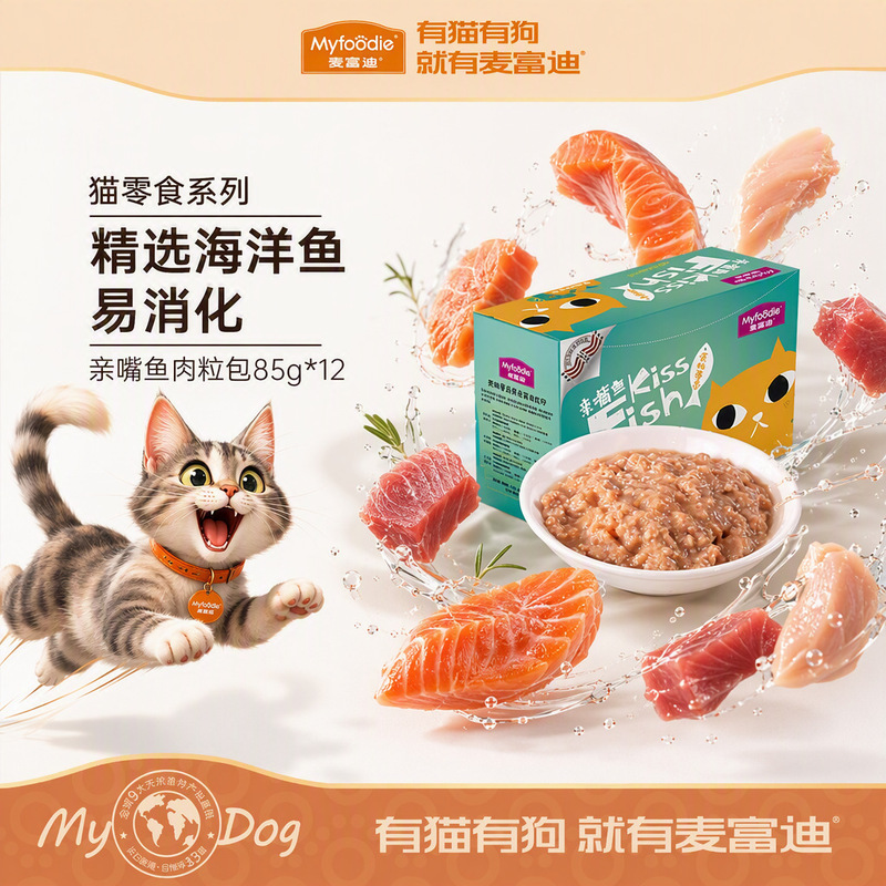 Mcfoody Cat Wet Food 12 Packs of Cat Snacks Kiss Fish Meat Capsuless Package Soft Canned Wet Food Package Meat Capsuless Filled with Tuna Mcfoody Cat Wet Food 12 Packs of Cat Snacks Kiss Fish Meat Capsuless Package Soft Canned Wet Food Package Meat Capsuless Filled with Tuna