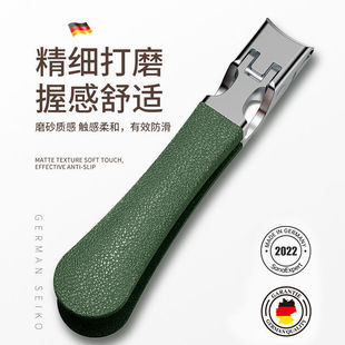 New Nail Clippers single large anti-splash household stainless steel large opening nail clippers thick gray nail clippers for the elderly