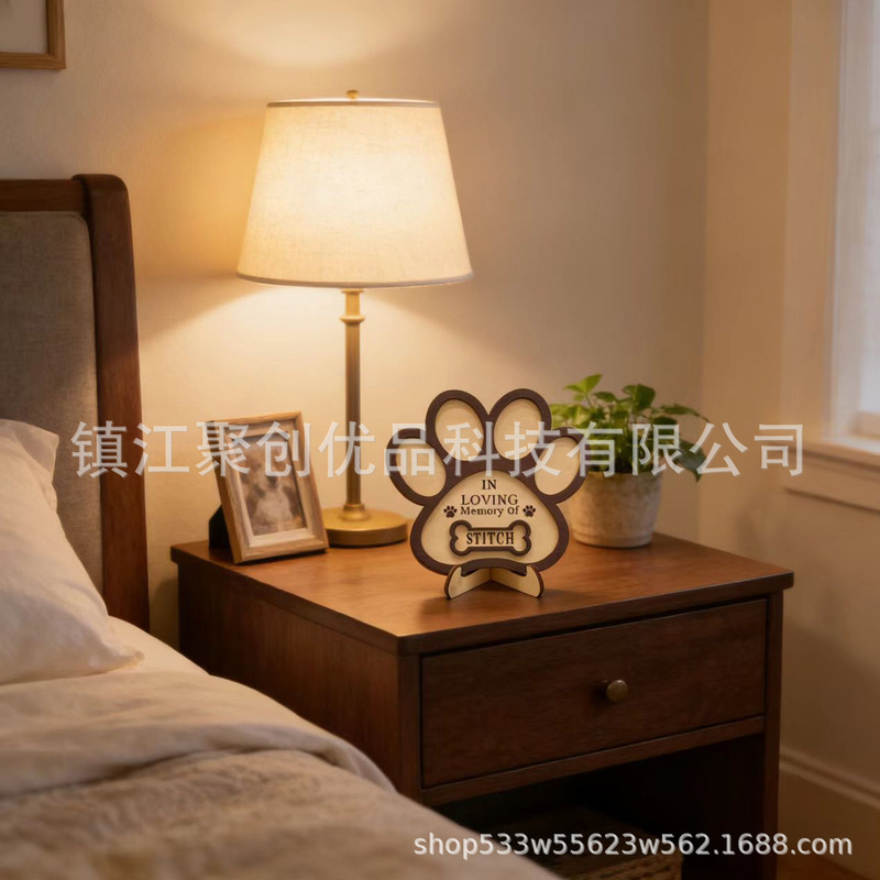 Fashionable Wooden Pet Ornament Memorial Photo Frame, Natural Wood Tabletop Decoration for Living Room and Bedroom, Eternal Memories Fashionable Wooden Pet Ornament Memorial Photo Frame, Natural Wood Tabletop Decoration for Living Room and Bedroom, Eternal Memories