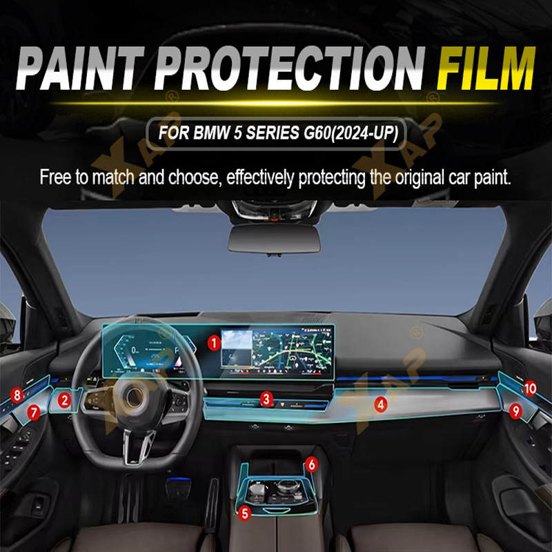 Cross-Border Supply Suitable for Bmw 5 Series I5 G60Tpu Car Center Console Gear Touch Screen Instrument Panel Door