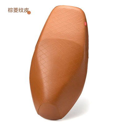 Suitable for Haojue Afr125 Motorcycle Motorcycle cushion - 21-24-models-deluxe-edition-brown-diamond-leather-afr125
