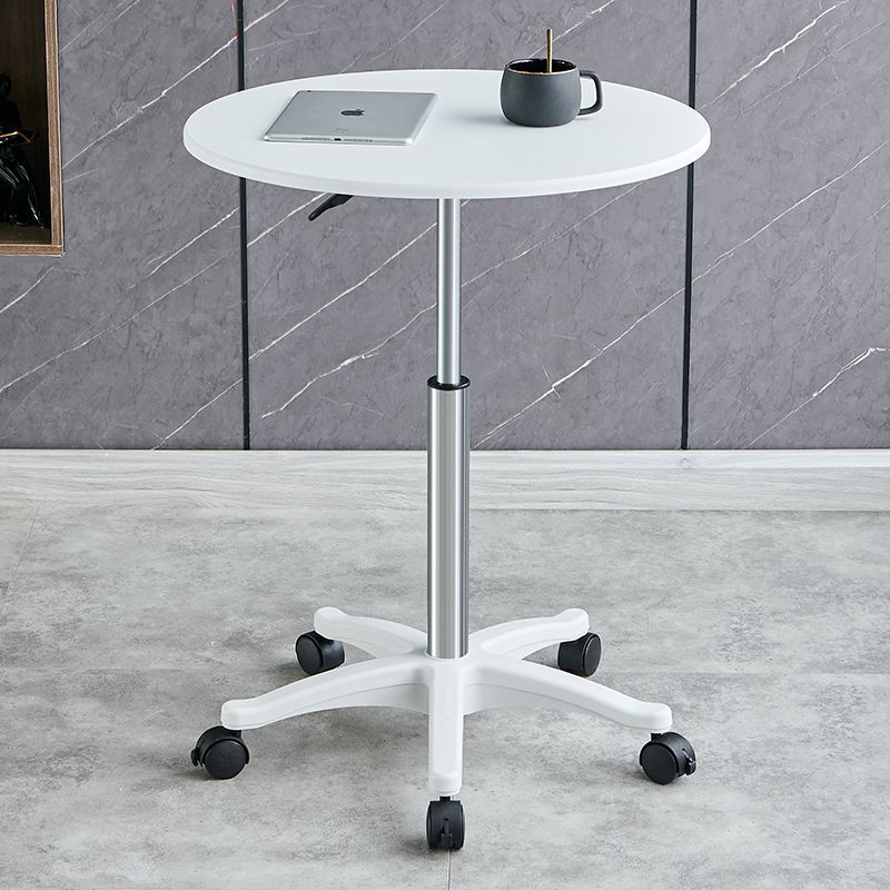 Intervalo de elevación de la mesa blanca redonda de 60 59 - 80 cm