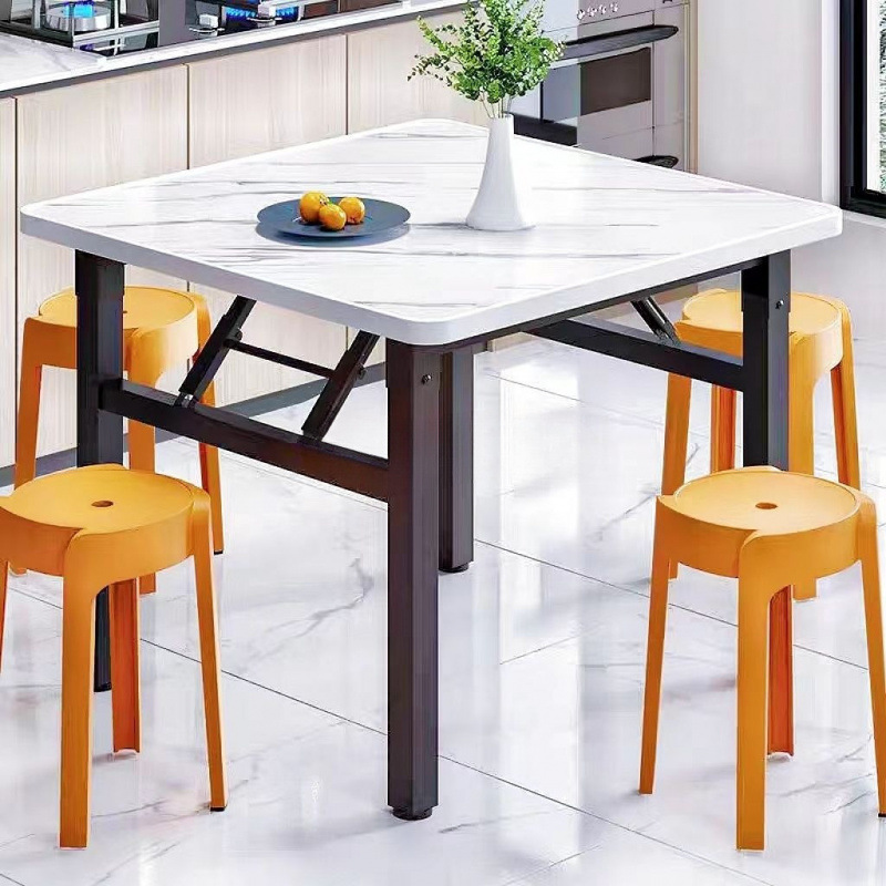 Folding Table Square Table Fire Table Dining Table Dining Table and Chairs Living Room Bedroom Home Simple Square Fire Table