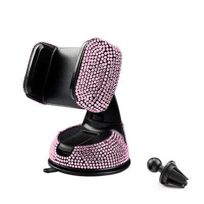 Other Automotive Interior Supplies | Holder Car Suction Cup Rotating - pink-diamond-bracket-clip