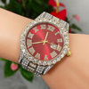 Swiss watch, calendar hip-hop style, gold watch, women's watch, European style, diamond encrusted