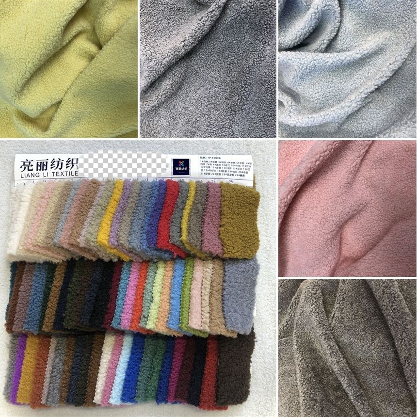 Cachemira de granos extra gruesos de lana de cachemira de cordero de moda chaqueta juguete tela de bolsa