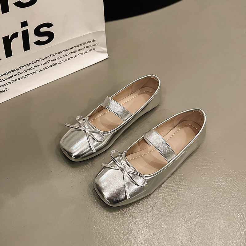 Niñas zapatos blancos claros de verano 2026 nuevos zapatos de princesa de cuero de viento Mary Jane image 7