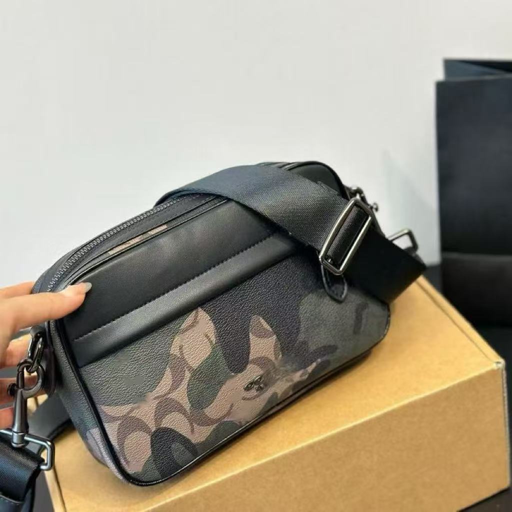 Bolso para cámara para hombre y mujer, material de PVC, bolso cruzado informal para viaje, bolso de mensajero, bolso versátil para teléfono para ir al trabajo, 22x15x5
