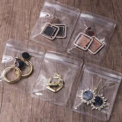 Earrings Storage bag Jewelry bags thickening transparent Self sealing bag Hand string Sealing bag jade Jewelry Wenwan