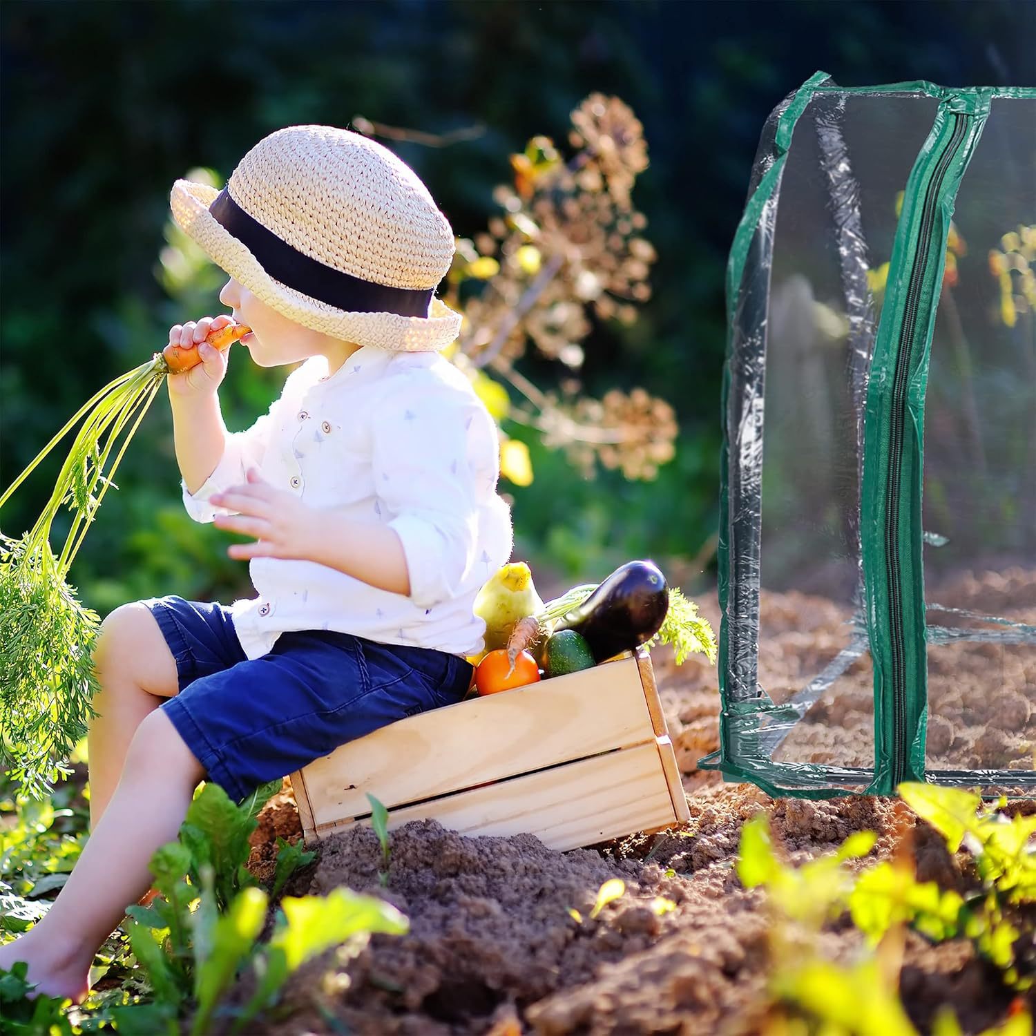 Serre de jardin avec fermeture éclair pour plantes et semis_voghion.com