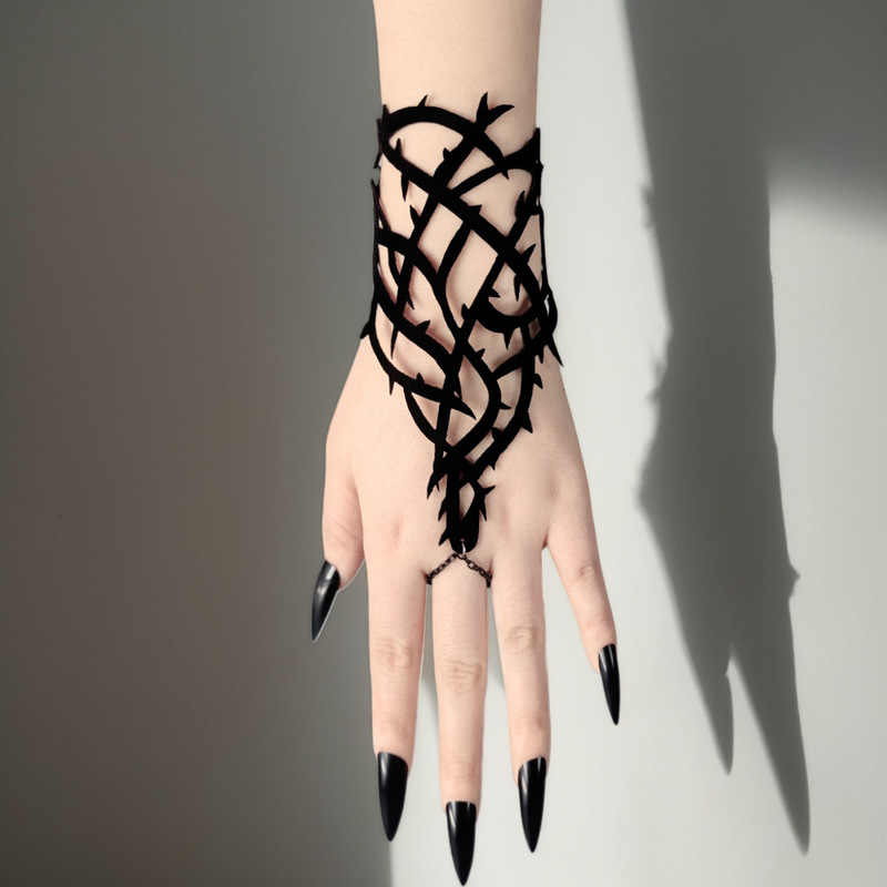 Black Thorns Gothic Queen Bracelet Carnival Party Cosplay Accessories Female Cross Border