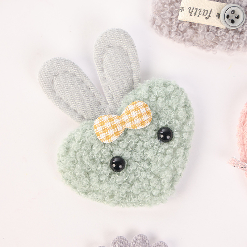 新款现货 清新兔耳雏菊爱心花草莓手工diy服装 鞋帽配饰辅料E18