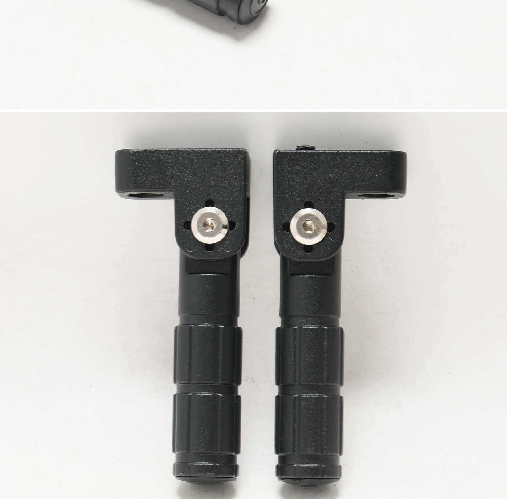 Modified Round Tube Foot Pedals Suitable for Ninebot Electric Scooter Nz/Mzmix Fz Rear Footrests, Aluminum Alloy Folding Footrests