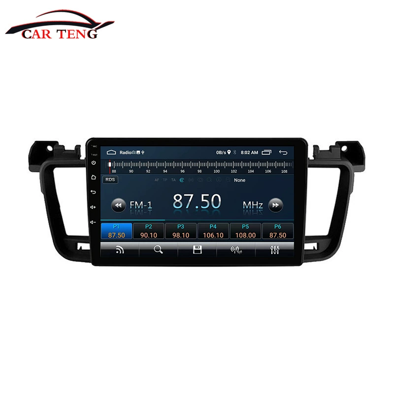 Suitable for Peugeot 508 car central control navigation 11-18 Android large-screen navigation Bluetooth reversing image