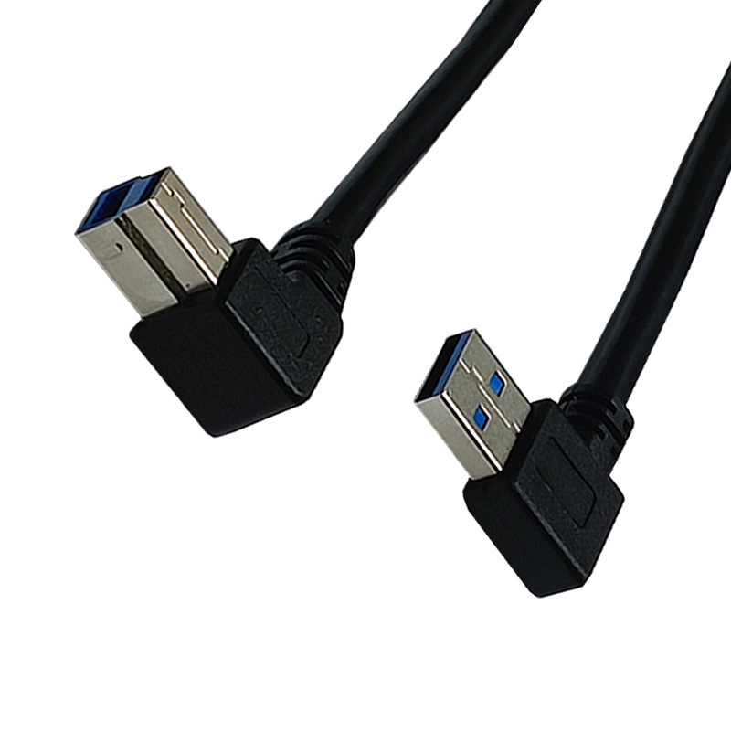 USB3.0 elbow data line AM TO BM90 printer data line extension line manufacturers wholesale