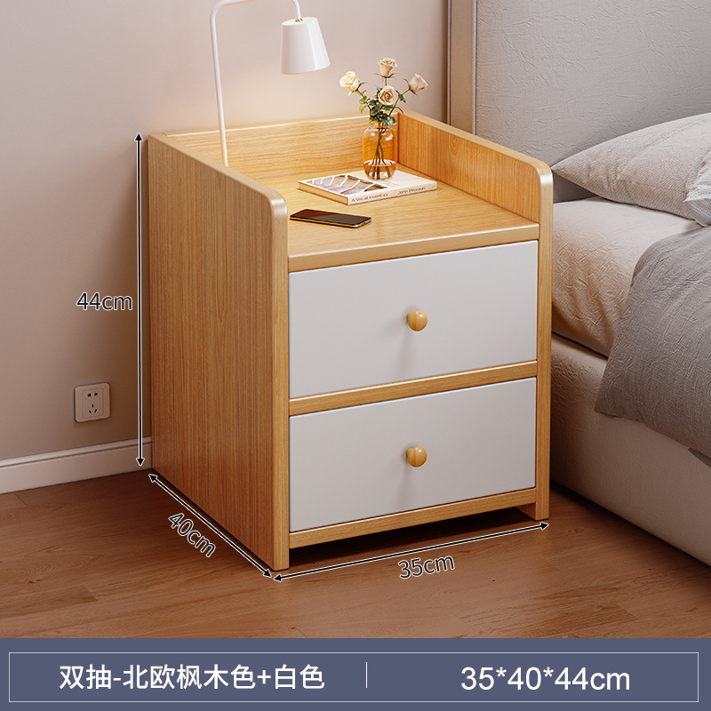 Mini meseta de cabezal de cama dormitorio doméstico 2025 estante de almacenamiento de alquiler pequeño gabinete de cabezal de cama simple