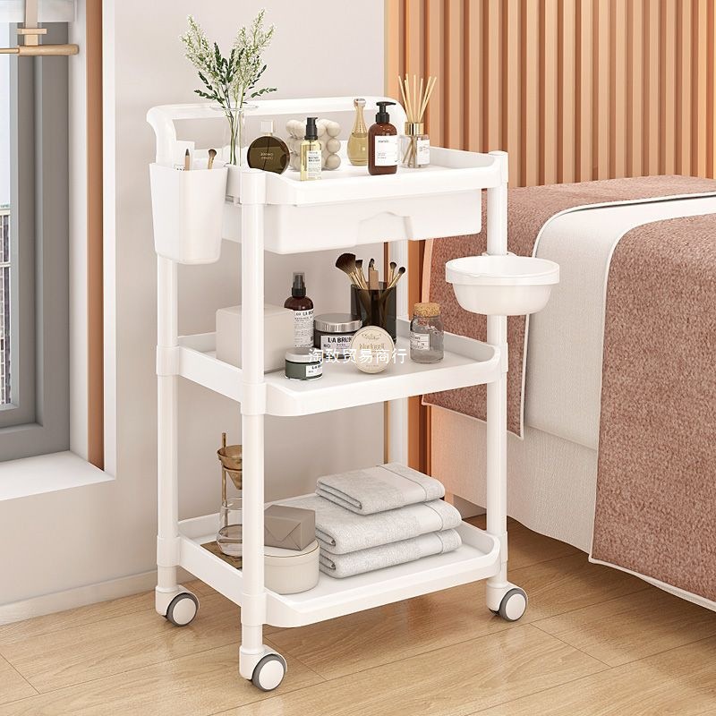 美容车美容院专用小推车仪器工具车美睫美甲收纳置物架纹绣手推车