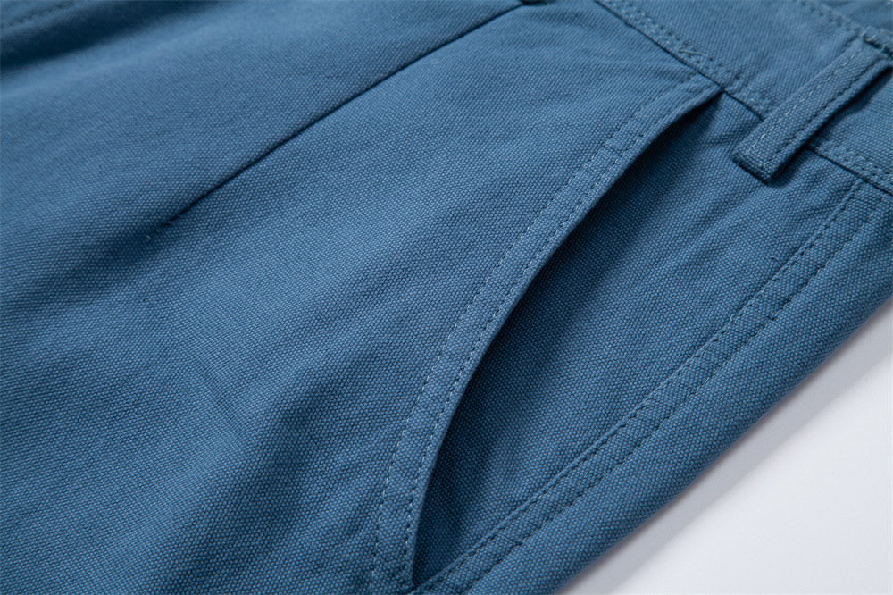 Pantaloncini uomo estivi in cotone taglio dritto casual_voghion.com
