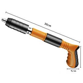 1套 颜色：图片色 材质：钢＋塑料 迷你小型消音射钉枪水电工墙面