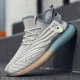 Men's Shoes 2024 New Summer Sports and Leisure Coconut Shoes Youth Breathable Flying Weaving Running Dad Trendy Shoes Men's