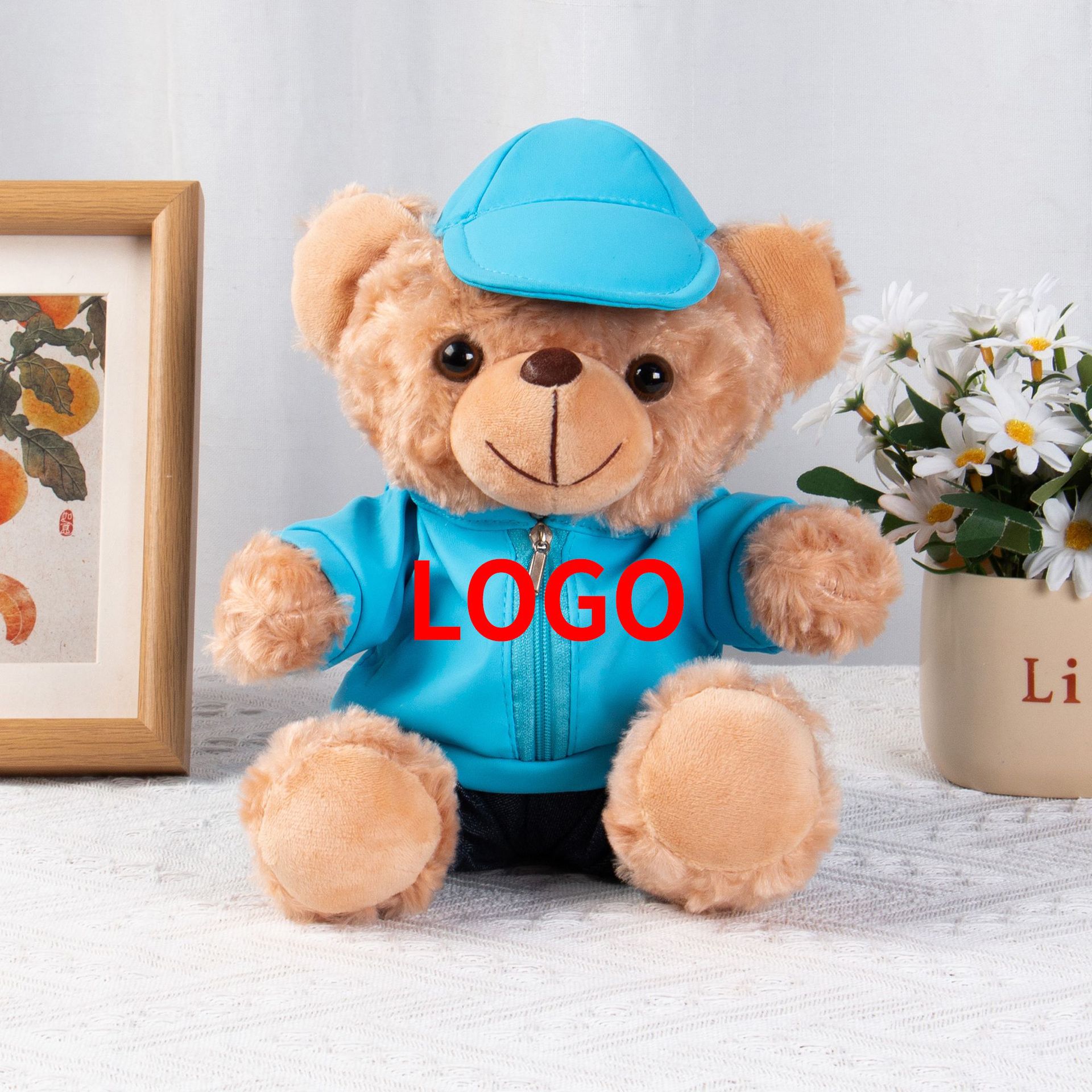 Auto 4S tienda juguetes de peluche regalo Teddy Bear se puede imprimir logotipo de coche Teddy Bear regalo para niños y niñas