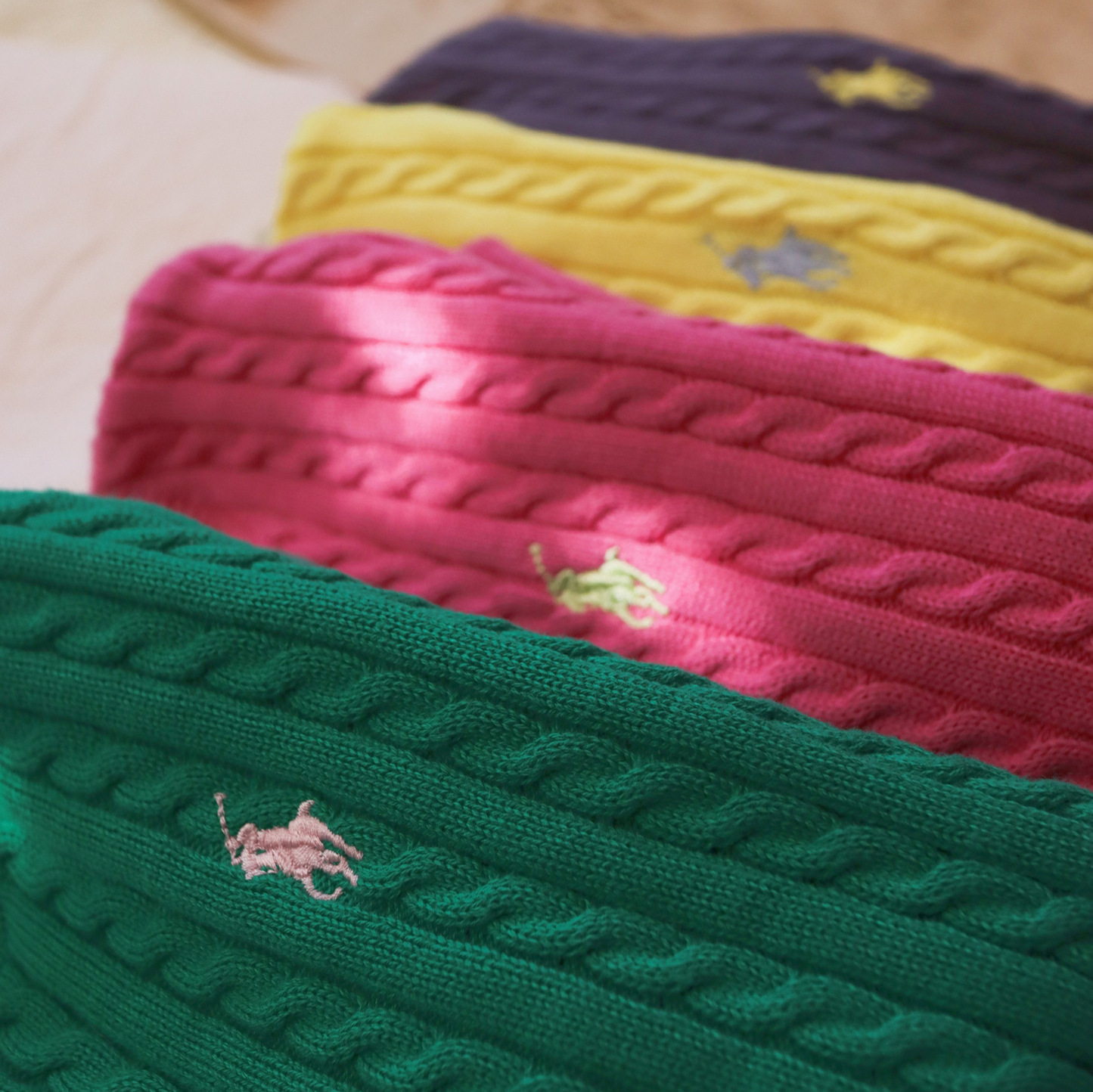 高品质 全棉 绞花 针织开衫外套 刺绣  小马  麻花毛衣