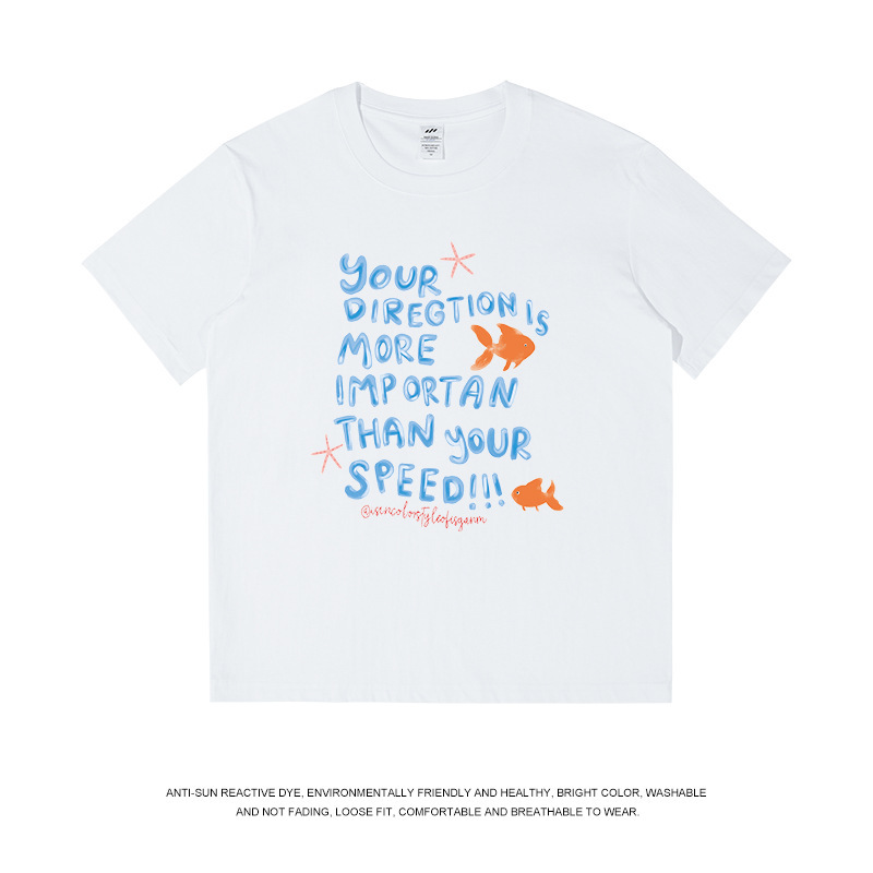 多用途のプリントコットン半袖Tシャツ、男性と女性用、和風の新鮮でカジュアルな夏のデザイン、インス卸売|undefined