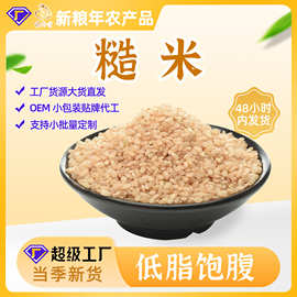 东北糙米现货新米粗粮杂粮粥原料全胚芽纯色健身糙米饭