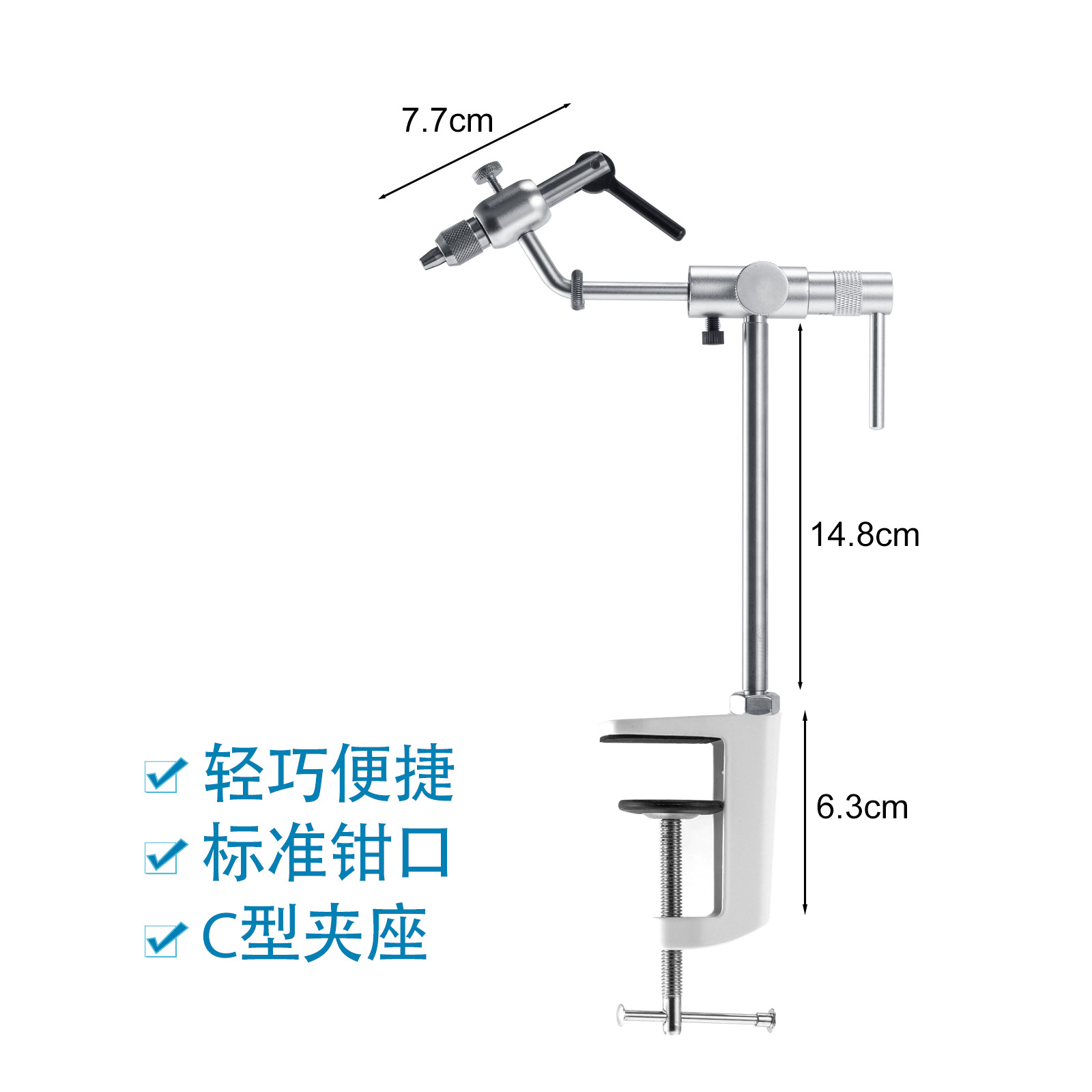 Mosca mosca gancho herramienta de unión mesa 360 grados de rotación pesca al aire libre Luya pluma gancho mesa de gancho