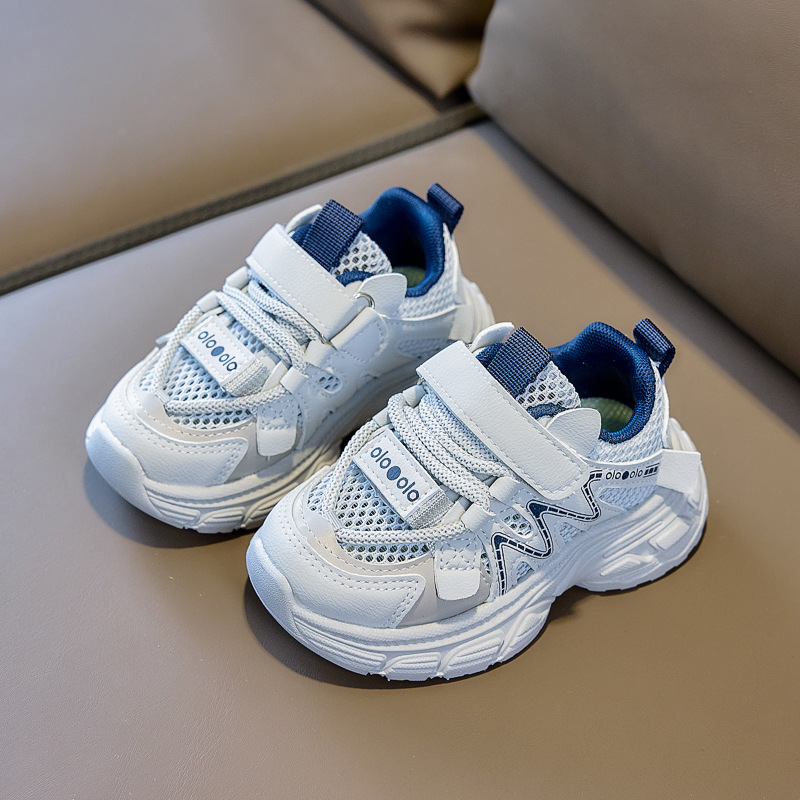 2026 primavera nuevo zapato deportivo infantil doble red transpirable correr ligero versátil zapatos casuales cómodos zapatos para niños y niñas