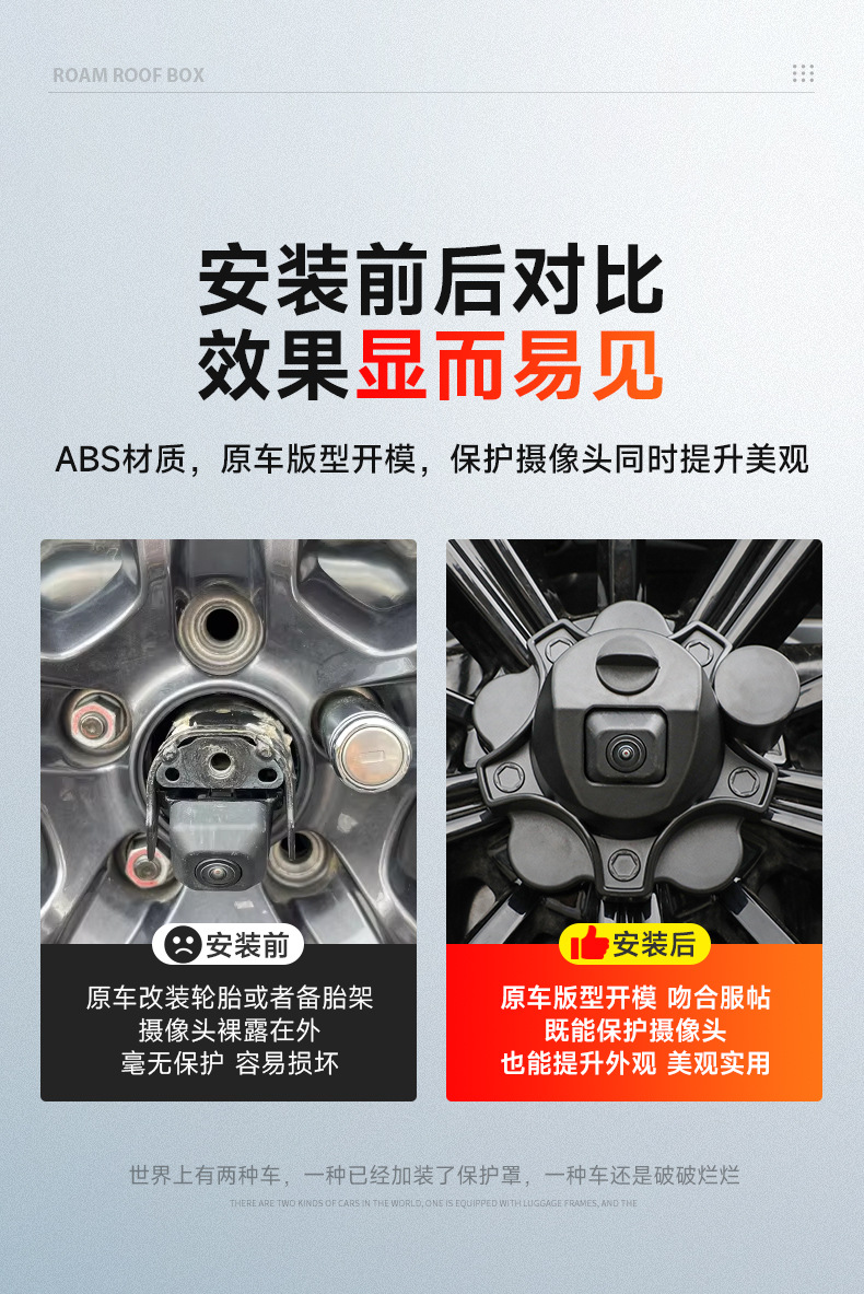 Haval V7 Menglong Plus Haval H9 Special Rear Spare Tire Hub Cover Tailgate Rear Camera Decorative Cover