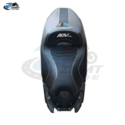 front seat cushion, vehicle-specific — Motorcycle cushion - white-embroidered-style-original-seat-height