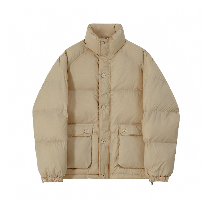 MYQ collar de pie Chaqueta de algodón acolchado invierno de los hombres Nuevo estilo coreano de moda retro engrosada chaqueta acolchada de algodón suelta chaqueta acolchada de algodón caliente