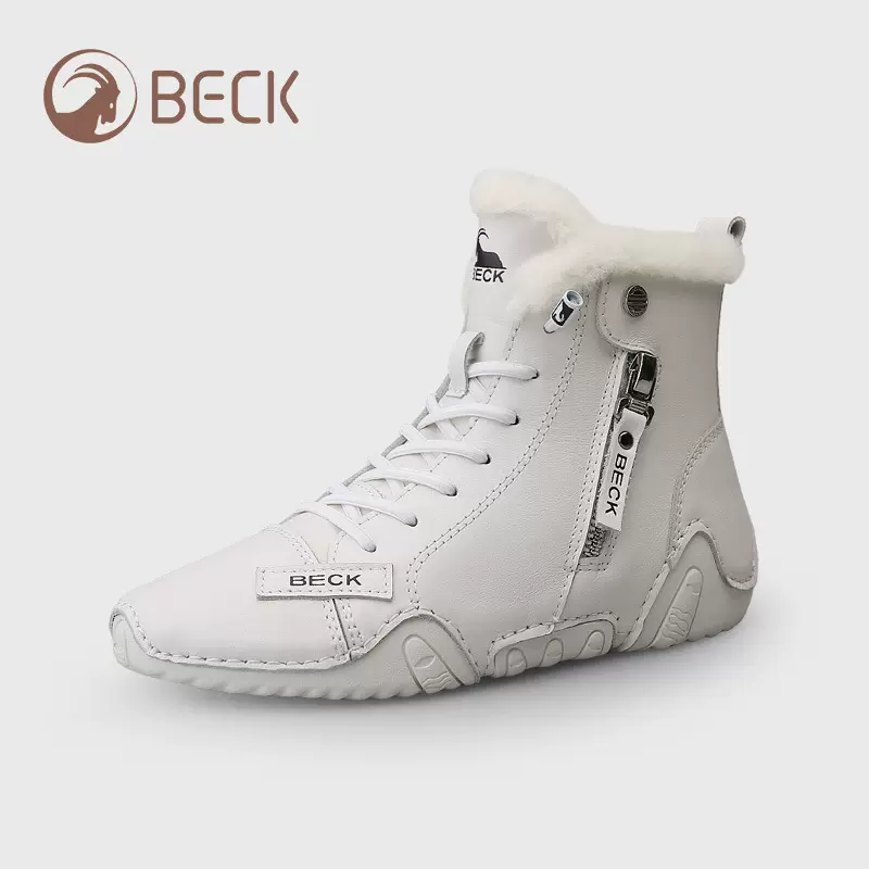 公羊女鞋冬款加绒加厚女式皮靴保暖雪地靴东北时装靴贴牌定制加工