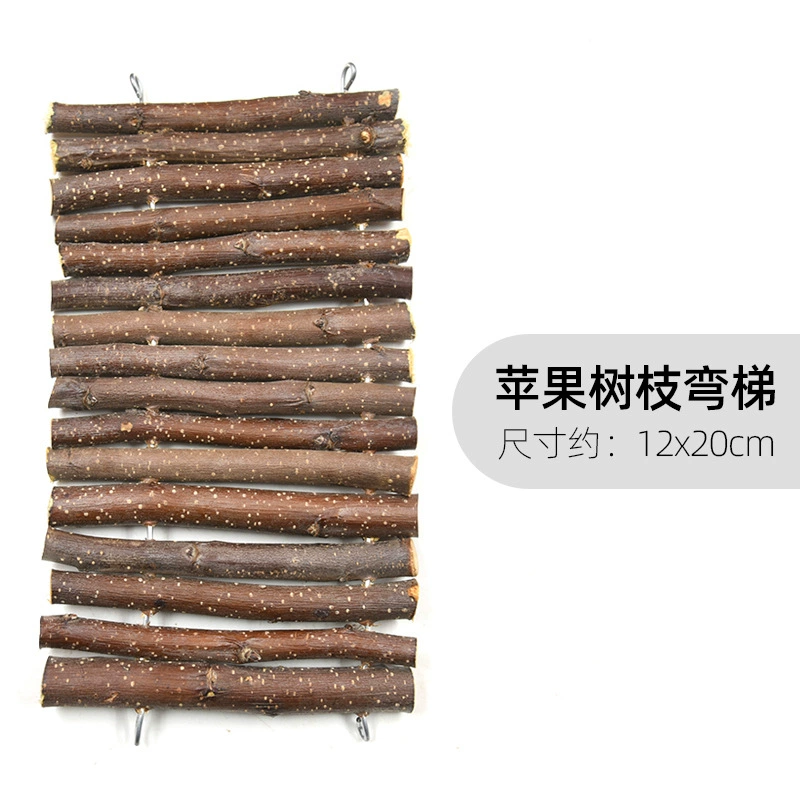 Изготовленная на заказ ветка хомяка Яблочная ветка Гибкая лестница игрушка мягкая лестница для скалолазания деревянная арка мост забор канал Ландшафтный набор Поставки