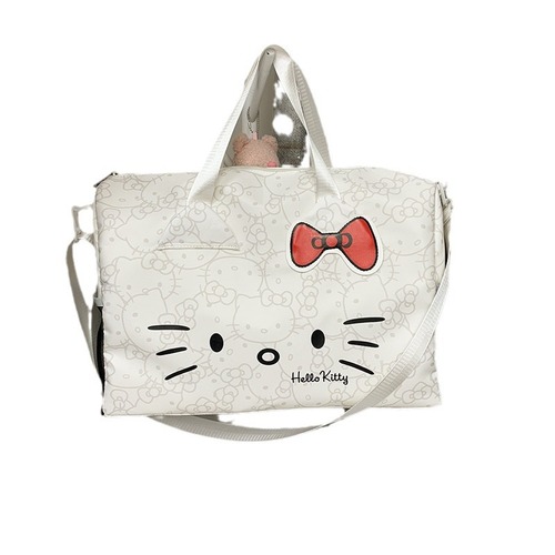 HelloKitty cartoon cute big bag one shoulder large capacity Kitty handheld gym bag crossbody travel bag