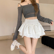 芭蕾风半身裙女夏季2025新款韩版高腰显瘦甜美风甜辣蛋糕蓬蓬短裙