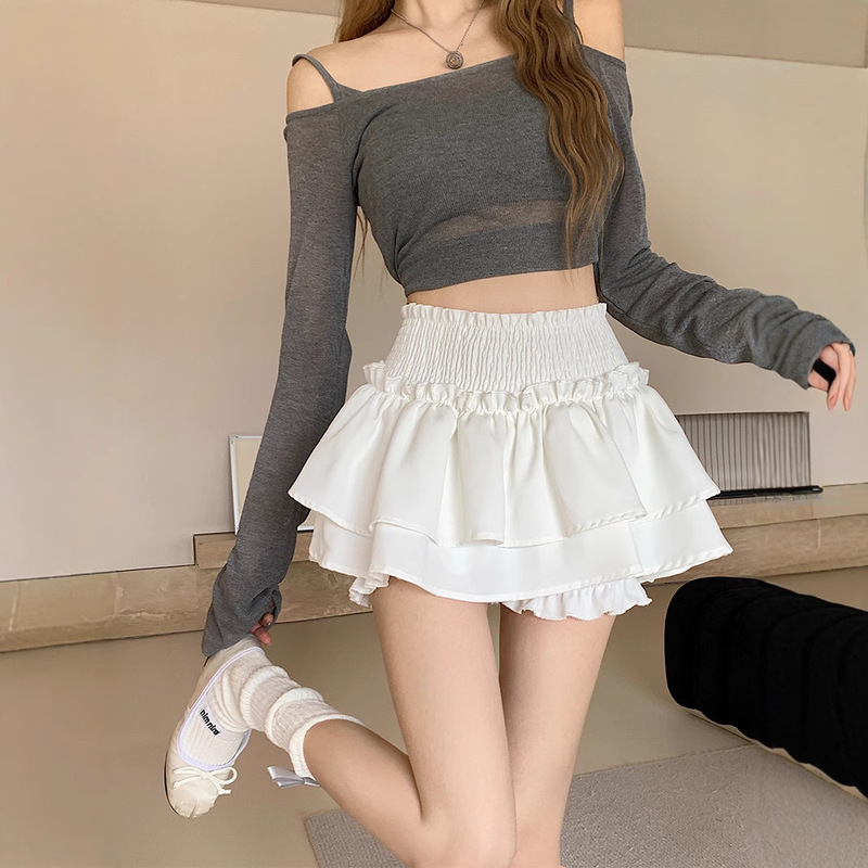 Ballet Style Skirt Women's Summer 2025 New Korean Style High Waist Slimming Sweet Style Sweet Spicy Cake Puffy Skirt