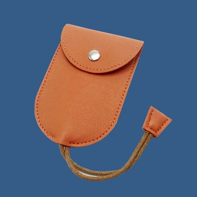 Women's Key Bag Pull-Out Household Door Key Calf Key Large Capacity Storage Electric Vehicle Key Protective Cover (Electric vehicle key cover shell) - orange