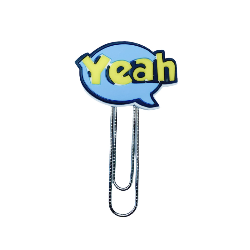 Caricaturas lindas palabras marcadores clip