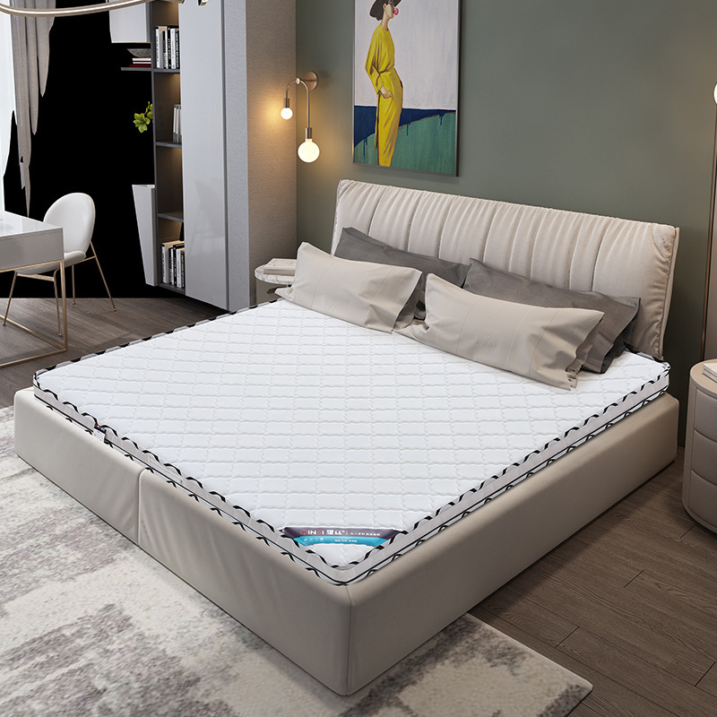 Natural latex coconut palm mattress 2 m x2 m 1.8m by 2.2 Large size widened spine protection hard pad thin tatami bed