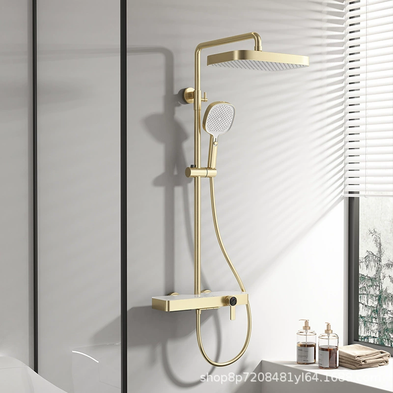 Shower set (MOSAI) full‑copper three‑function, anti‑scaling water‑saving high‑end finish