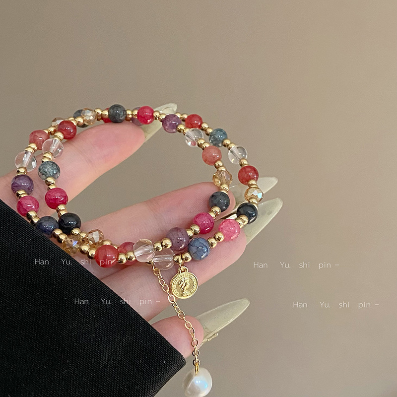 双层小众弹力时尚手链