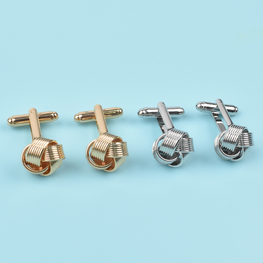 Factory wholesale double head twist cufflinks cuffnails men's business French shirt suit cufflinks