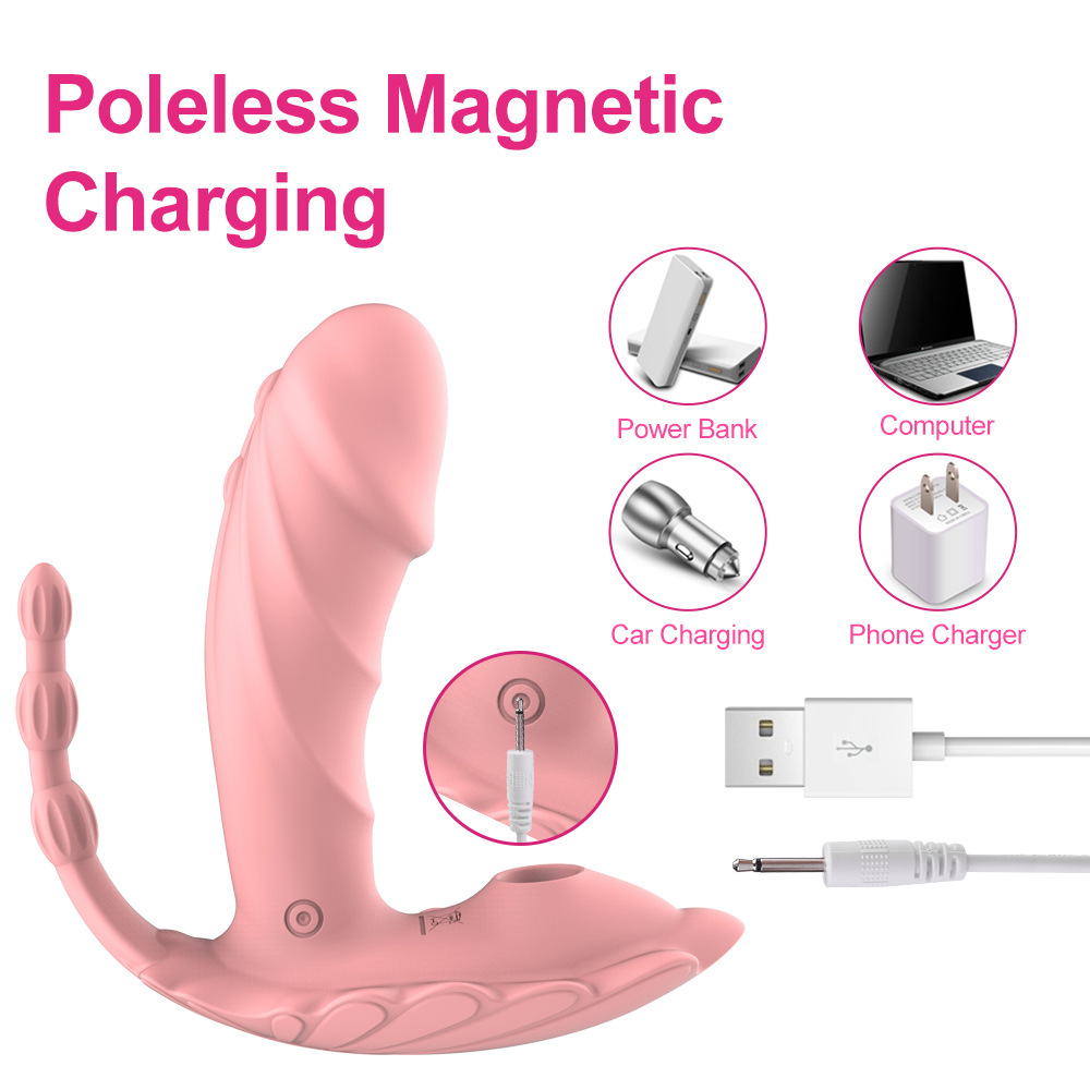 Fabricant et grossiste de sextoys féminins Mina, vibromasseur à succion sans fil portable avec télécommande et 8 fréquences_voghion.com
