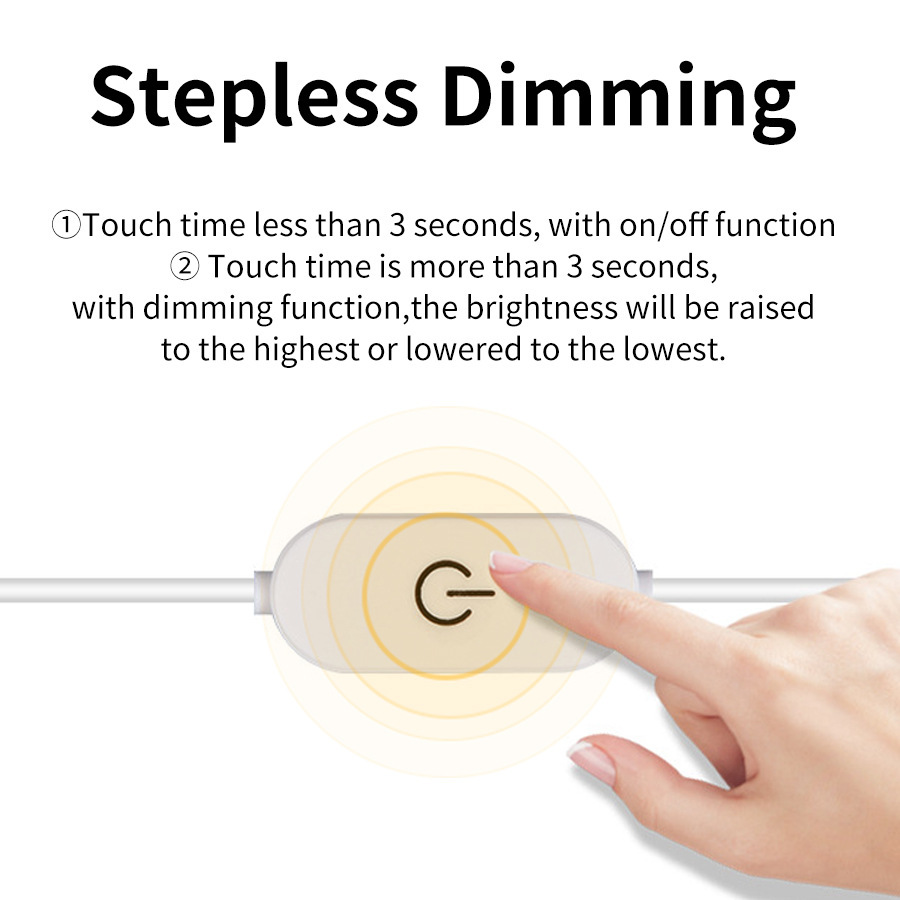 Interruptor táctil luz de neón con luz flexible de silicona con luz impermeable al aire libre caballo corriendo luz suave luz de relleno de espejo luz táctil