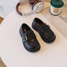 儿童皮鞋中大童学院风黑色演出鞋女童公主鞋春秋新款软底单鞋