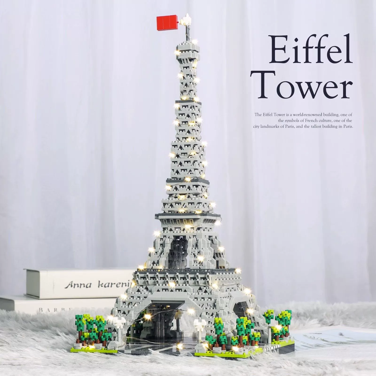 Набор для строительства (Lego) Парижская башня светящаяся модель, различные размеры, акриловые дисплей-опции