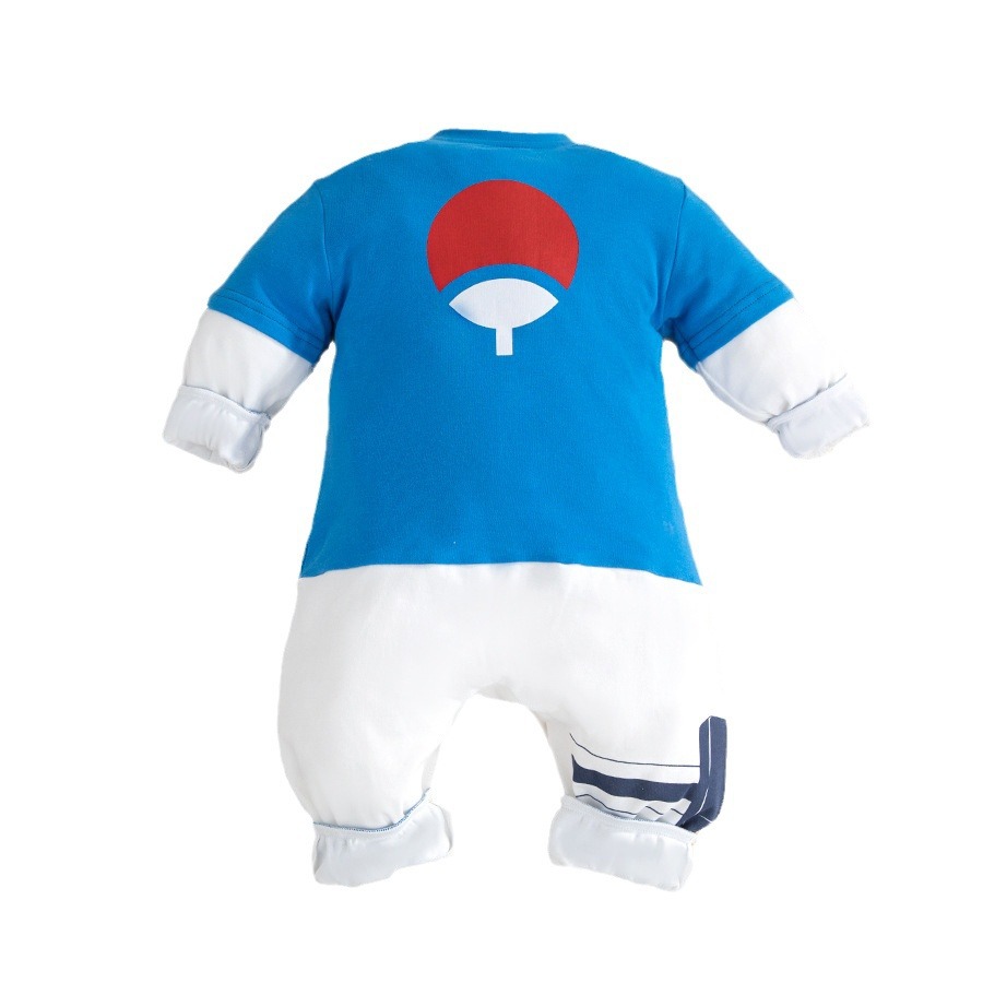 Vestido de una pieza de bebé de anime de primavera y otoño, un tipo de mameluco de manga larga de algodón puro, ropa de recién nacido, vestido de gatear para bebés, vestido de un año